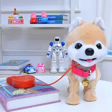 

Robot Dog Electronic Pet Puppy Music Plush Dog Singing Dancing Walking Husky Musical Leash Teddy For Children Birthday Gifts