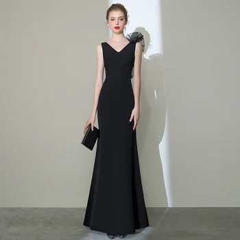 Elegant V-neck Mermaid Evening Party Gown Qipao Black Sexy Sheath Backless Robe De Soiree Vestidos De Festa Lady Prom Dress
Elegant V-neck Mermaid Evening Party Gown Qipao Black Sexy Sheath Backless Robe De Soiree Vestidos De Festa Lady Prom Dress