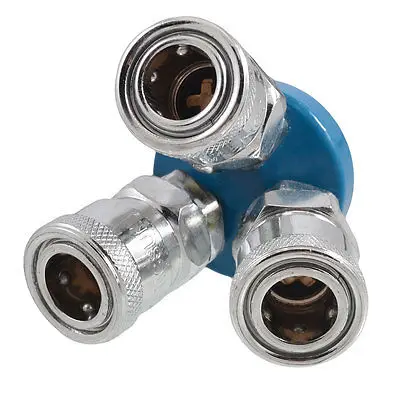 12mm Female Thread 3-way Metal Pneumatic Tube Quick Fitting