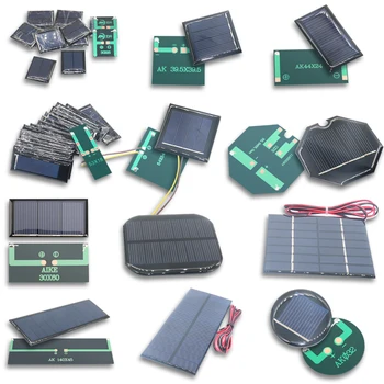 

4V 5.5V 5V 6V 7V 10V 12V Mono/polycrystalline solar panel battery module Epoxy board PET power generation board model