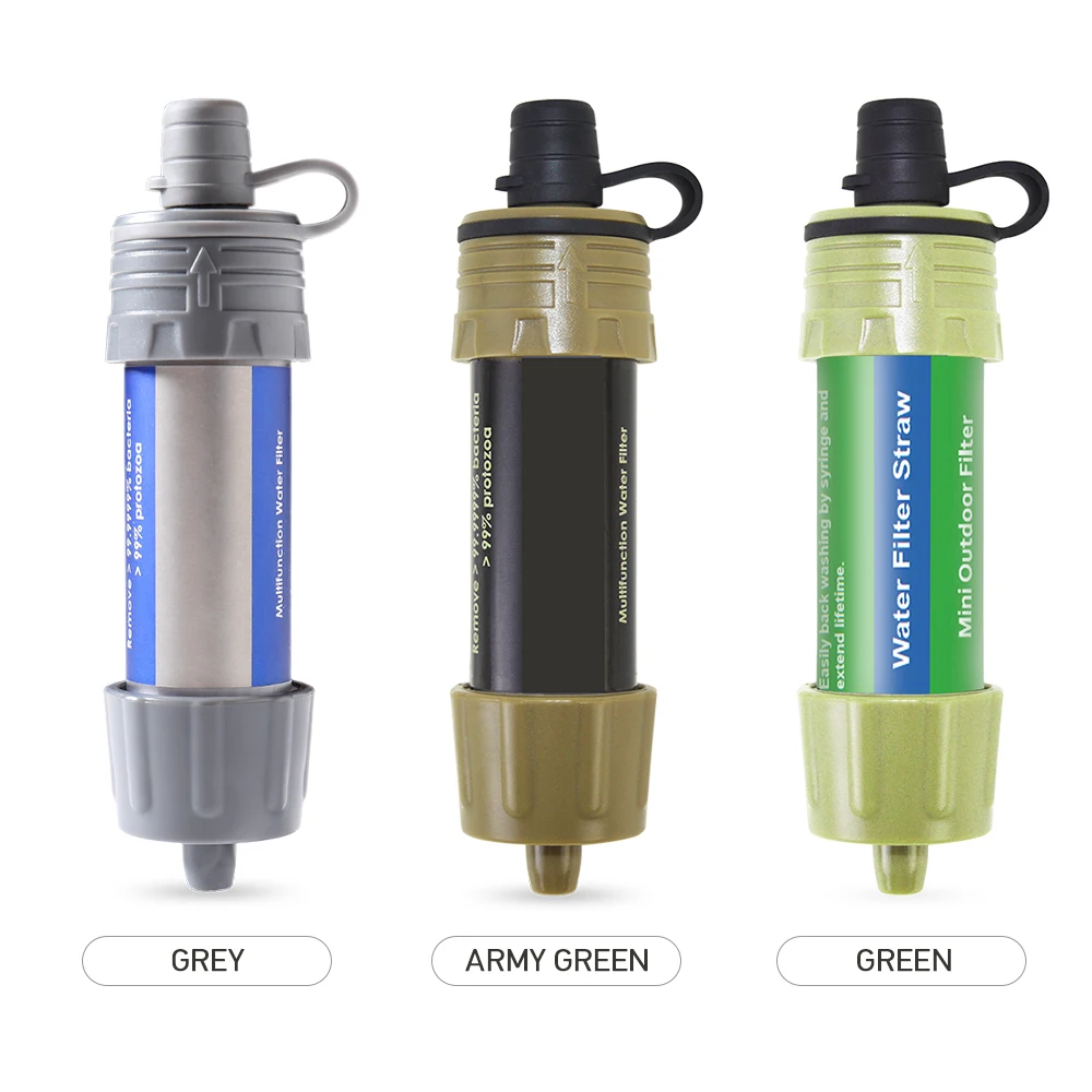 Description Picture 3 of item2PCS/1pc Portable Water Purifiers Outdoor Survival Water Filter Camping Camping Hiking Emergency Portable Outdoor Elements