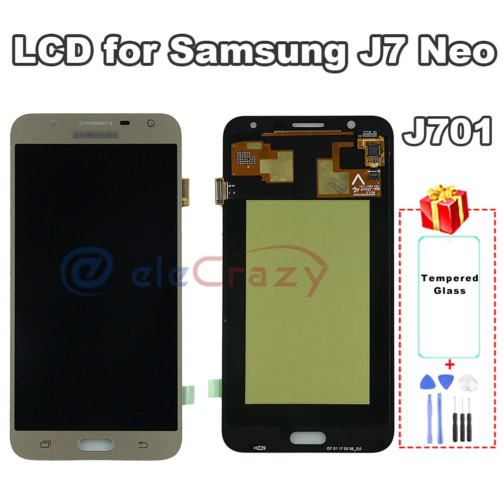 100% протестированный Super AMOLED Samsung Galaxy J7 Neo J701LCD J701F J701M J701MT дисплей с сенсорным экраном в сборе замена AAA 
100% протестированный Super AMOLED Samsung Galaxy J7 Neo J701LCD J701F J701M J701MT дисплей с сенсорным экраном в сборе замена AAA