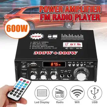 bluetooth 5.0 600W 2 Channel Audio Power Amplifier 110V 12V Lound Speaker with Remote Control Support FM Radio USB SD
bluetooth 5.0 600W 2 Channel Audio Power Amplifier 110V 12V Lound Speaker with Remote Control Support FM Radio USB SD
