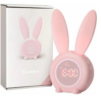 Kids Digital Alarm Clock Creative Rabbit Night Light for Girls Wake Up Light Usb Charging Music Alarm Clock Pink Bunny Toy Baby
Kids Digital Alarm Clock Creative Rabbit Night Light for Girls Wake Up Light Usb Charging Music Alarm Clock Pink Bunny Toy Baby
