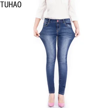 2020 Autumn Winter Jean Trousers Women Plus Size 6XL 5XL 4XL Stretch Denim Skinny Jeans Pants High Waist Trousers Jeans LZ
2020 Autumn Winter Jean Trousers Women Plus Size 6XL 5XL 4XL Stretch Denim Skinny Jeans Pants High Waist Trousers Jeans LZ