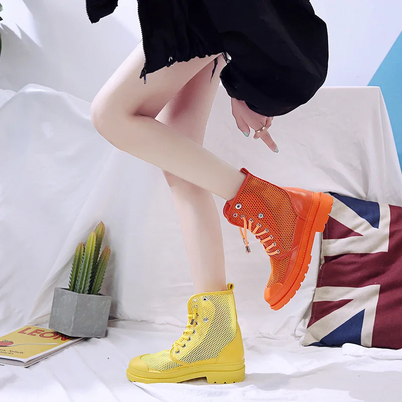 CINESSD Mesh Sneakers Women Boots Solid Wedges Shoes Woman Summer 2020 Chaussures Femme Ankle Boots For Women New Ladies Boots
CINESSD Mesh Sneakers Women Boots Solid Wedges Shoes Woman Summer 2020 Chaussures Femme Ankle Boots For Women New Ladies Boots