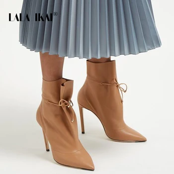 LALA IKAI Women PU Leather Ankle Boots 2019 Autumn Thin Heels Shoes Sexy Party Pumps Female Office Lace-Up Chelsea Boots C5563-4
LALA IKAI Women PU Leather Ankle Boots 2019 Autumn Thin Heels Shoes Sexy Party Pumps Female Office Lace-Up Chelsea Boots C5563-4
