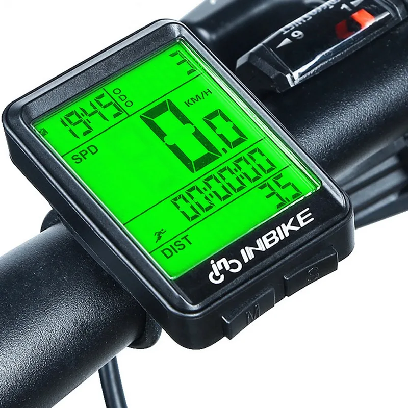 INBIKE Waterproof Bike Computer Speedometer Wireless Wired Odometer Cycling Bicycle Computer MTB Cycle Mount Holder Stopwatch
INBIKE Waterproof Bike Computer Speedometer Wireless Wired Odometer Cycling Bicycle Computer MTB Cycle Mount Holder Stopwatch