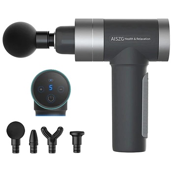 LCD Display Touchscreen Massage Gun,Deep Massage Device,Muscle Relaxation Gun,5 Speeds Electric Massage Gun with 4 massage heads
LCD Display Touchscreen Massage Gun,Deep Massage Device,Muscle Relaxation Gun,5 Speeds Electric Massage Gun with 4 massage heads