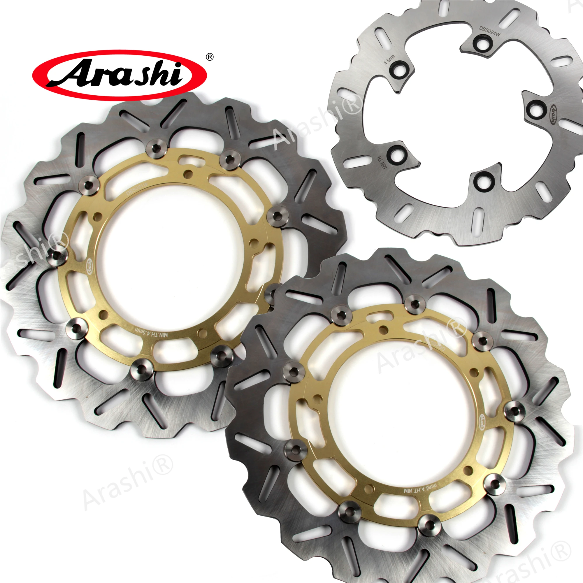 

ARASHI YZF R1 R6 Motor CNC Front Rear Brake Rotors Disc For YAMAHA YZF-R1 2007-2014 / YZF-R6 2005-2015 2006 2007 2008 2009 2010