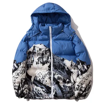 Winter Jacket Men Advanced Cool Print Thick Coat Padded Casual Harajuku Cotton Jacket Warm All-match Couple Streetwear 
Winter Jacket Men Advanced Cool Print Thick Coat Padded Casual Harajuku Cotton Jacket Warm All-match Couple Streetwear