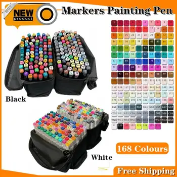 Graphic Markers 168 Colors Dual Twin Tips Alcohol Graphic Sketch Twin Painting Markers Pen Bookmark Manga Drawing Art Supplies
Graphic Markers 168 Colors Dual Twin Tips Alcohol Graphic Sketch Twin Painting Markers Pen Bookmark Manga Drawing Art Supplies