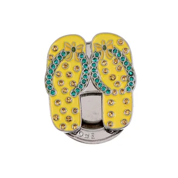 Sturdy Pretty Bling Sandal Slippers Magnetic Hat Clip Golf Ball Marker Fit for Golf Cap Visor 
Sturdy Pretty Bling Sandal Slippers Magnetic Hat Clip Golf Ball Marker Fit for Golf Cap Visor