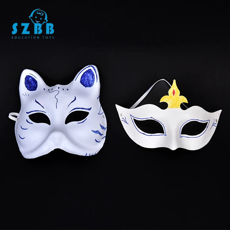 SZ Паровая маска для лица Хэллоуина сделай сам игрушка рисования белая Пекинская
