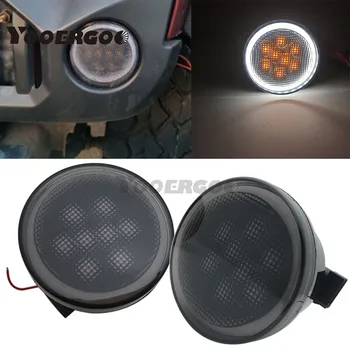 For 2007-2017 Jeep Wrangler JK JKU Smoke Lens Amber LED Front Turn Signal Light + Fender Side Marker Parking Lamp angel eyes
For 2007-2017 Jeep Wrangler JK JKU Smoke Lens Amber LED Front Turn Signal Light + Fender Side Marker Parking Lamp angel eyes