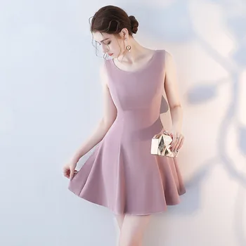 Holievery Dark Blush Pink Black Stretch Satin Homecoming Dresses 2021 O-Neck Women Short Party Dress
Holievery Dark Blush Pink Black Stretch Satin Homecoming Dresses 2021 O-Neck Women Short Party Dress