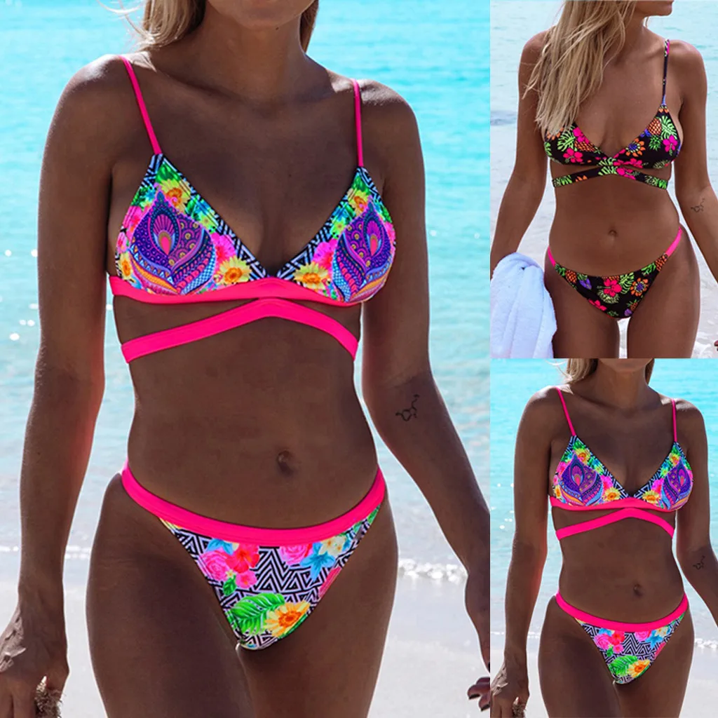 bikinis 2020 mujer Women Bohemia Push-Up Padded Bra Print Two Pieces Bikini Swimwear Swimsuit Beachwear Drop shipping #42
bikinis 2020 mujer Women Bohemia Push-Up Padded Bra Print Two Pieces Bikini Swimwear Swimsuit Beachwear Drop shipping #42