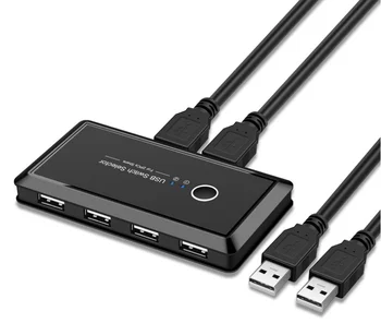 KVM Switch USB 3.0 2.0 USB Switch Selector 2 Port PCs Sharing 4 Devices for Keyboard Mouse Scanner Printer Kvm Switch
KVM Switch USB 3.0 2.0 USB Switch Selector 2 Port PCs Sharing 4 Devices for Keyboard Mouse Scanner Printer Kvm Switch