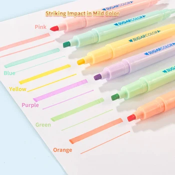Highlighter Fluorescent Markers Cute Eye Protection Odorless Drawing Marker Pens Double ended Fine Colors Gift Pen stationery
Highlighter Fluorescent Markers Cute Eye Protection Odorless Drawing Marker Pens Double ended Fine Colors Gift Pen stationery