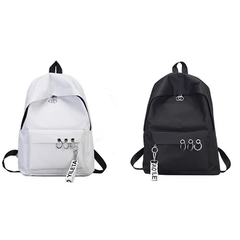 Simple Casual Backpack Solid Color Backpack Female Bag Canvas College Wind Backpack
Simple Casual Backpack Solid Color Backpack Female Bag Canvas College Wind Backpack