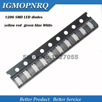 100pcs superior leds 1206 SMD led light yellow red green blue White 1206 light-emitting new 
100pcs superior leds 1206 SMD led light yellow red green blue White 1206 light-emitting new