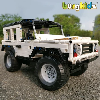 BURGKIDZ Technic 2.4G Remote Control Car Building Blocks RC SUV Car Moc Blocks Defender Bricks Off-Road Truck Toy For Children
BURGKIDZ Technic 2.4G Remote Control Car Building Blocks RC SUV Car Moc Blocks Defender Bricks Off-Road Truck Toy For Children