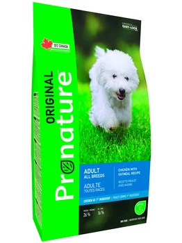 PRONATURE PRONATURE ORIGINAL DOG ADULT ALL BREEDS of adult dogs of all breeds with chicken and oats
PRONATURE PRONATURE ORIGINAL DOG ADULT ALL BREEDS of adult dogs of all breeds with chicken and oats