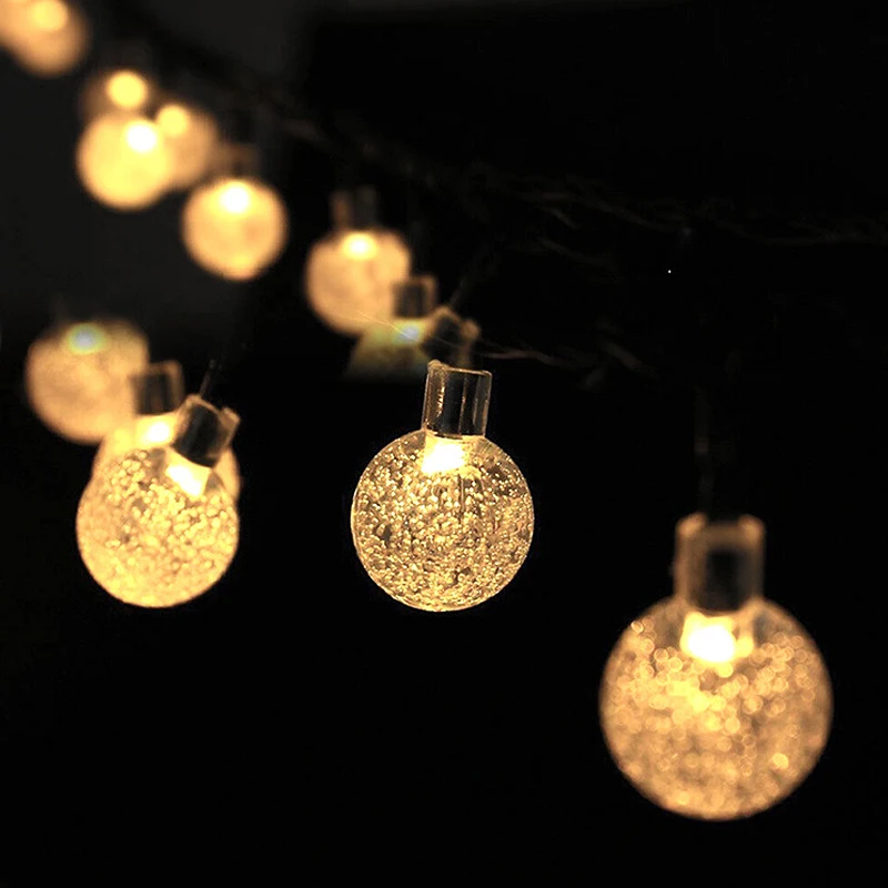 Bubble Ball Light String 7/9.5/11/12m LED Holiday Light Hammer Ball String Outdoor Waterproof Holiday Decoration Light Holiday
Bubble Ball Light String 7/9.5/11/12m LED Holiday Light Hammer Ball String Outdoor Waterproof Holiday Decoration Light Holiday