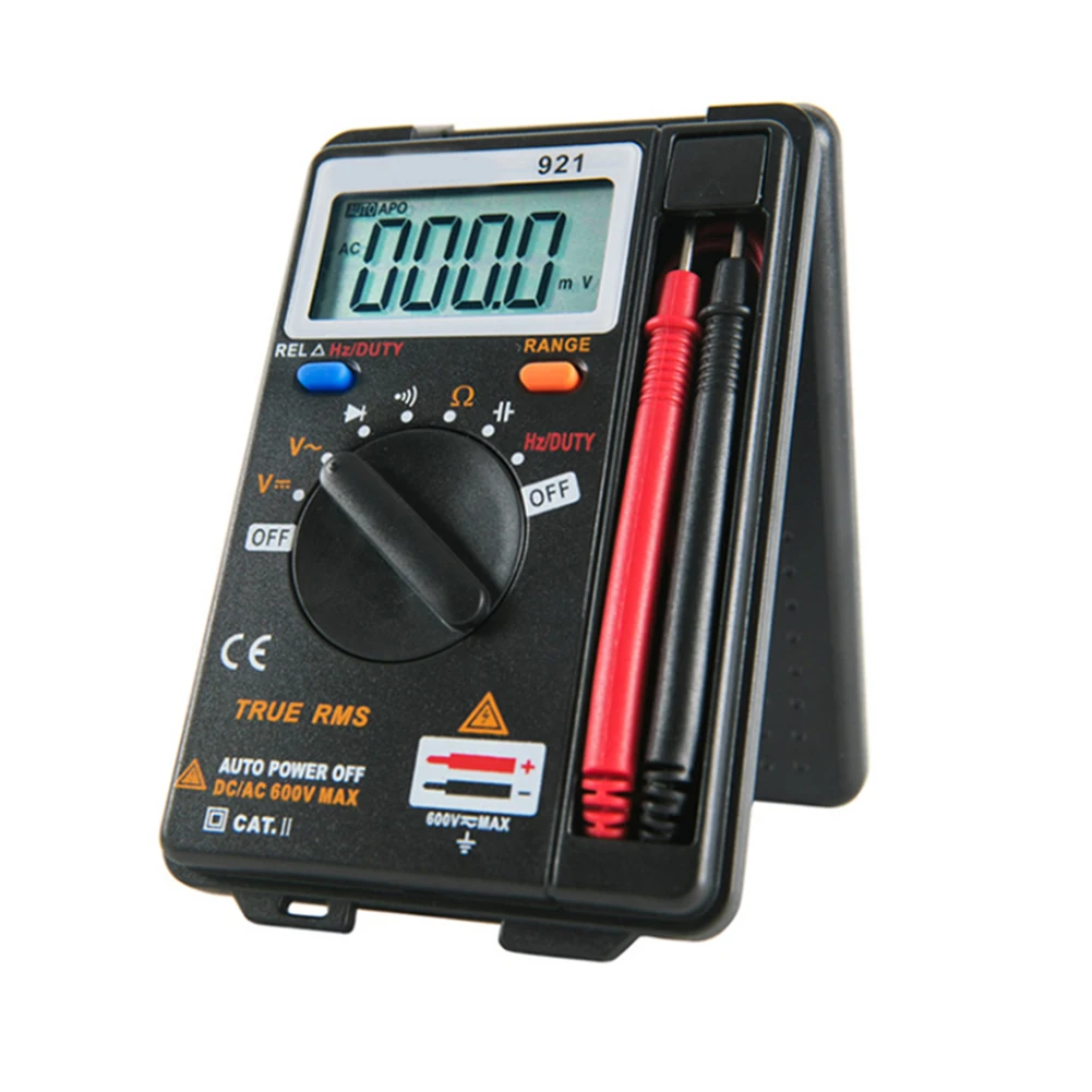 921 4000 Counts Mini Digital Multimeter Voltage Resistance Capacitance Foldable Multimetro Electrical Tester Tools
921 4000 Counts Mini Digital Multimeter Voltage Resistance Capacitance Foldable Multimetro Electrical Tester Tools