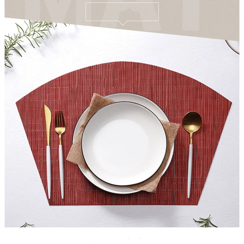PVC Placemats For Dining Sector Cup Coaster Slub Weave Heat Insulation Waterproof Non-slip Table Mat Coaster Cup
PVC Placemats For Dining Sector Cup Coaster Slub Weave Heat Insulation Waterproof Non-slip Table Mat Coaster Cup