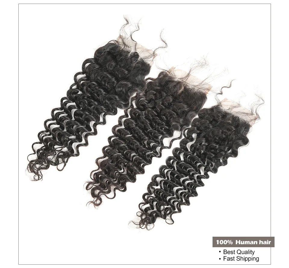 4*4 Malaysian Deep Curly Closure Human Hair Lace Closure Free Part 150% Density Natural Color Remy Curly Closure bleached knots
4*4 Malaysian Deep Curly Closure Human Hair Lace Closure Free Part 150% Density Natural Color Remy Curly Closure bleached knots
