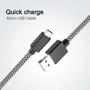 1.8m 3m Micro USB Cable Fast Charging Phone Cable For Xiaomi Android Mobile Phone Data Cable for Samsung S7 Micro Charger
1.8m 3m Micro USB Cable Fast Charging Phone Cable For Xiaomi Android Mobile Phone Data Cable for Samsung S7 Micro Charger