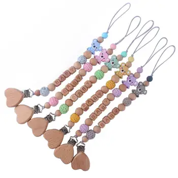 Cute Newborn Baby Pacifier Clip Chain Wooden Koala Silicone Beads Teether Soother Pacifier Clip Chain Holder
Cute Newborn Baby Pacifier Clip Chain Wooden Koala Silicone Beads Teether Soother Pacifier Clip Chain Holder