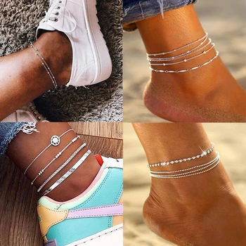 2020 Bohemian Multi Layers Chain Anklet Ankle Bracelet Simple Summer Ocean Beach Anklets for Women Foot Leg Bracelet Jewelry
2020 Bohemian Multi Layers Chain Anklet Ankle Bracelet Simple Summer Ocean Beach Anklets for Women Foot Leg Bracelet Jewelry