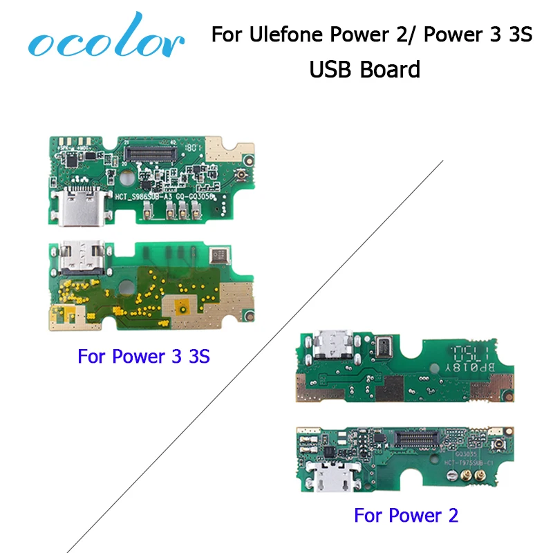 Ocolor для Ulefone Power 3 3S 2 USB плата новинка 100% usb разъем зарядная аксессуары мобильный