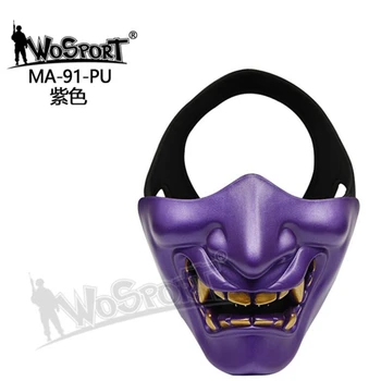 New Half-Face Knight Warrior Japanese Halloween Party Mask Ghost Face Prank Mask with different color
New Half-Face Knight Warrior Japanese Halloween Party Mask Ghost Face Prank Mask with different color