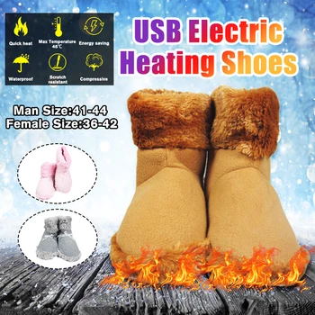 Winter USB Heating Electric Foot Warmer Shoes Washable Electric Heat Slipper Foot Heating Pad Warmer Cushion Soft Skiing Boot
Winter USB Heating Electric Foot Warmer Shoes Washable Electric Heat Slipper Foot Heating Pad Warmer Cushion Soft Skiing Boot