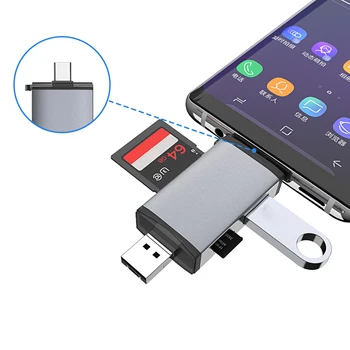6 in 1 USB Card Reader Type-C Micro USB & USB 2.0 Combo to 2-Slot TF / SD Card Reader USB 3.0 OTG Card Adapter
6 in 1 USB Card Reader Type-C Micro USB & USB 2.0 Combo to 2-Slot TF / SD Card Reader USB 3.0 OTG Card Adapter