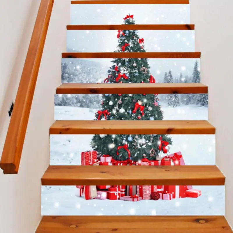 6pcs/set 3D Christmas Tree Staircase Stair Riser Floor Sticker Self Adhesive DIY Stairway Waterproof PVC Wall Decal
6pcs/set 3D Christmas Tree Staircase Stair Riser Floor Sticker Self Adhesive DIY Stairway Waterproof PVC Wall Decal