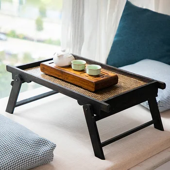 Japanese household folding low table bay window small tea table tatami table retro table solid wood tea table
Japanese household folding low table bay window small tea table tatami table retro table solid wood tea table