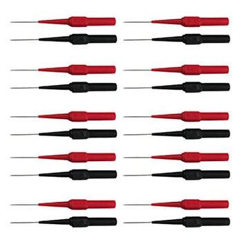 20Pcs Stainless Steel Needle Tipped Tip Multimeter Probes Test Leads Flexible Back Probe Pin with 4Mm Banana Socket Plug Promoti
20Pcs Stainless Steel Needle Tipped Tip Multimeter Probes Test Leads Flexible Back Probe Pin with 4Mm Banana Socket Plug Promoti