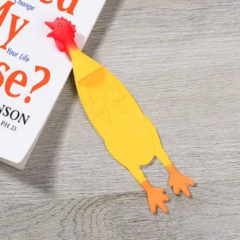 1PCS Creative Screaming Chicken Bookmarks Silicone Yellow New Office Stationery School Supplies For Books
1PCS Creative Screaming Chicken Bookmarks Silicone Yellow New Office Stationery School Supplies For Books