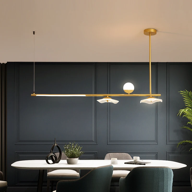 Modern LED Pendant Light for Living Dining Room Nordic 3 Heads Gold Luster Glass Ball Hanging Lamp Home Decoration Fixtures
Modern LED Pendant Light for Living Dining Room Nordic 3 Heads Gold Luster Glass Ball Hanging Lamp Home Decoration Fixtures