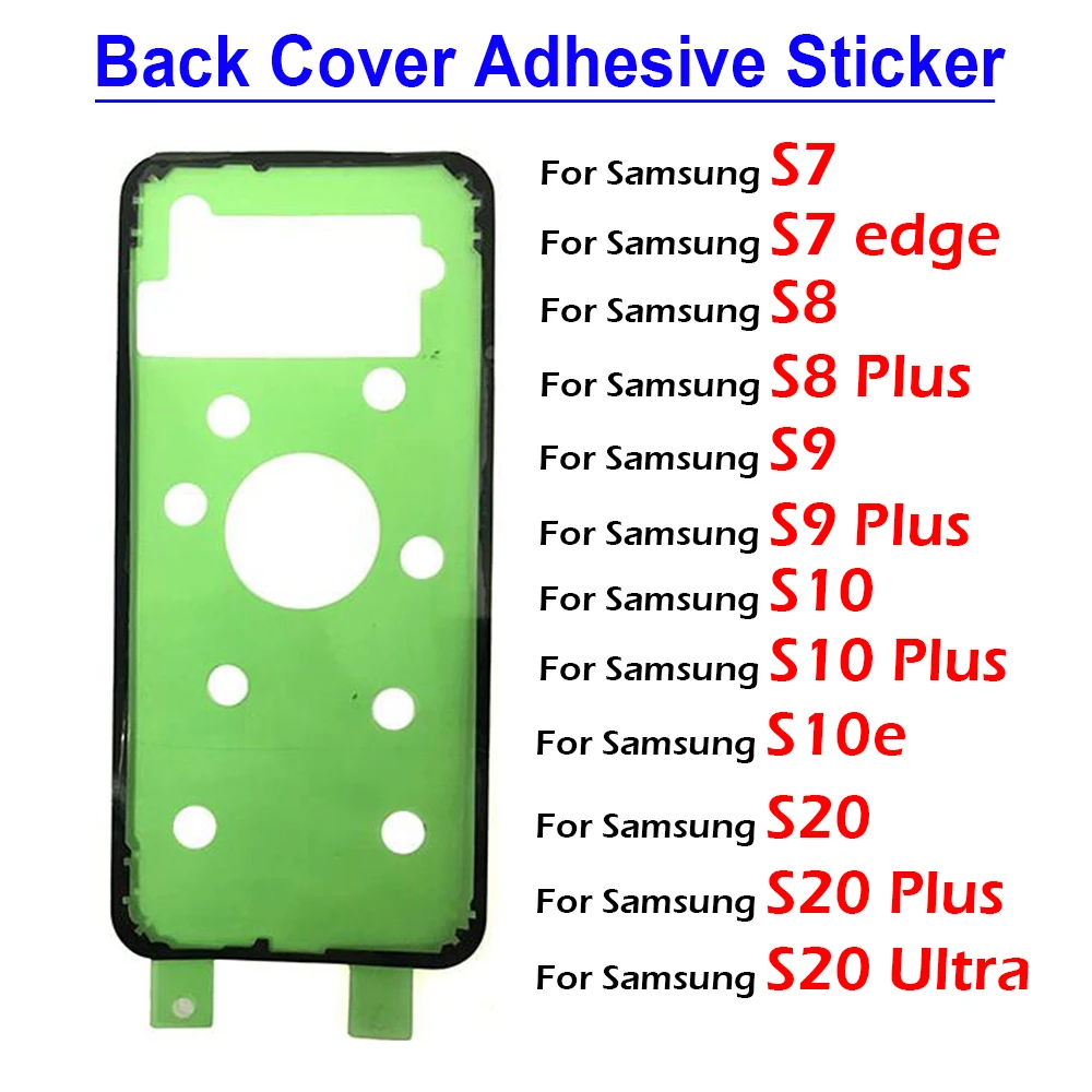 Наклейка на заднюю батарею для Samsung Galaxy S20 Ultra S8 S9 S10 Plus S10e S7 Edge Note 5 8 9 водостойкая
