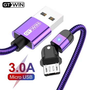 Gtwin 2m 3A Micro USB Cable 90 Degree Fast Charging Data Cable For Samsung Galaxy S7 Xiaomi Huawei Microusb Mobile Phone Charger
Gtwin 2m 3A Micro USB Cable 90 Degree Fast Charging Data Cable For Samsung Galaxy S7 Xiaomi Huawei Microusb Mobile Phone Charger