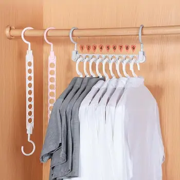 Nine-hole magic hanger multi-functional wardrobe storage artifact folding household drying multi-layer hanger hook
Nine-hole magic hanger multi-functional wardrobe storage artifact folding household drying multi-layer hanger hook