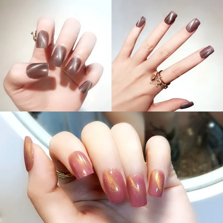 Cat Eye Nails Art Fake Nail with Glue Tips Press on Stick Coffin Designs Clear False Set Full Cover Artificial Box Short Square
Cat Eye Nails Art Fake Nail with Glue Tips Press on Stick Coffin Designs Clear False Set Full Cover Artificial Box Short Square