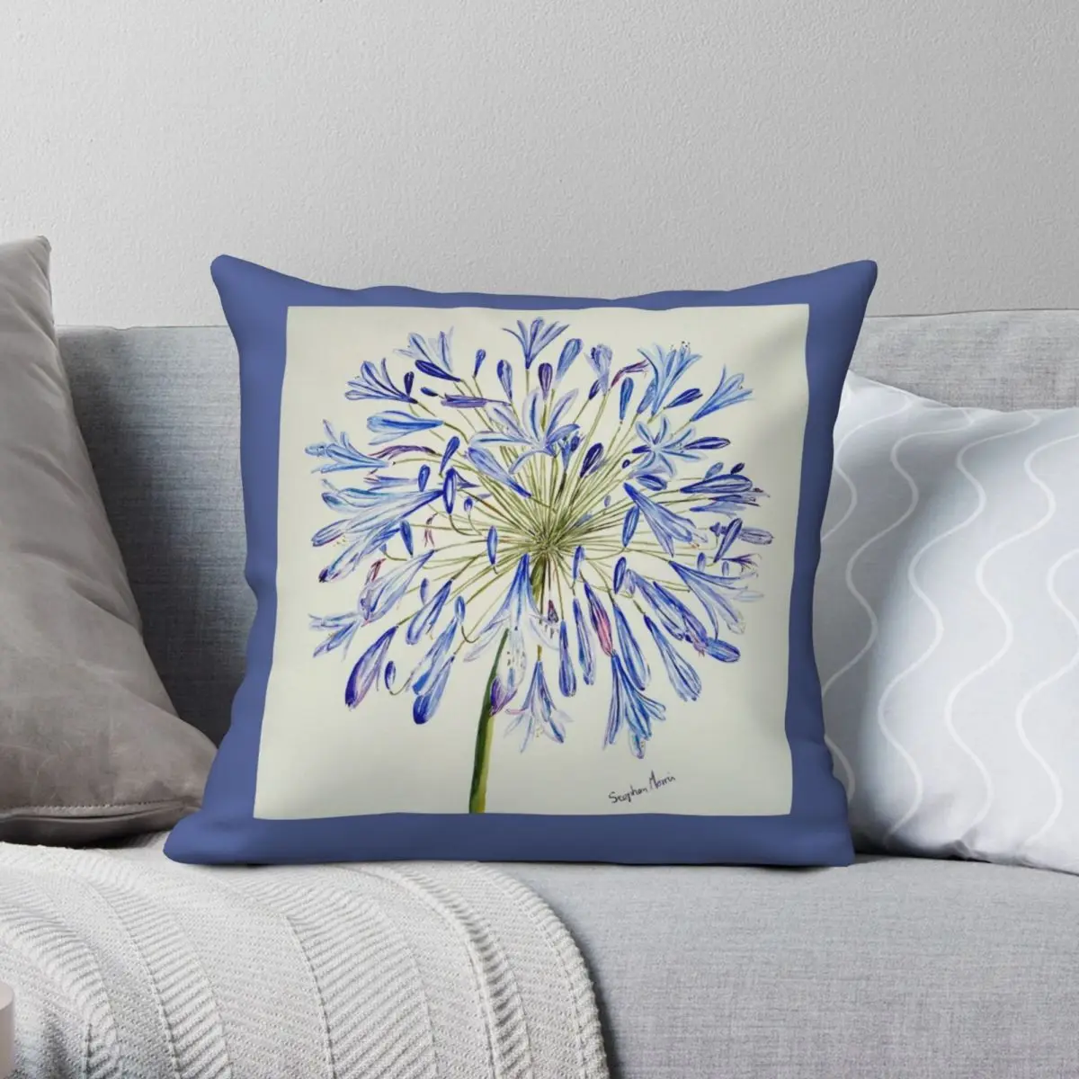 Isles Of Scilly 'Agapanthus' Square Pillowcase Polyester Linen Velvet Zip Decor Throw Pillow Case Car Cushion Case
Isles Of Scilly 'Agapanthus' Square Pillowcase Polyester Linen Velvet Zip Decor Throw Pillow Case Car Cushion Case