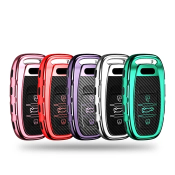 TPU Carbon fiber pattern key case for car for Audi A4 A4L A5 S5 A6 Q5 SQ5 3 buttons car accessories car styling keychain new
TPU Carbon fiber pattern key case for car for Audi A4 A4L A5 S5 A6 Q5 SQ5 3 buttons car accessories car styling keychain new