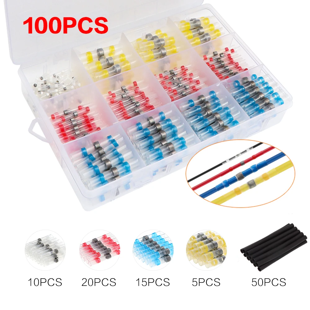 100/280/300/500/600/800PCS Waterproof Solder Ring Heat Shrink Tube Wire Connectors Kit Wire Connectors
100/280/300/500/600/800PCS Waterproof Solder Ring Heat Shrink Tube Wire Connectors Kit Wire Connectors